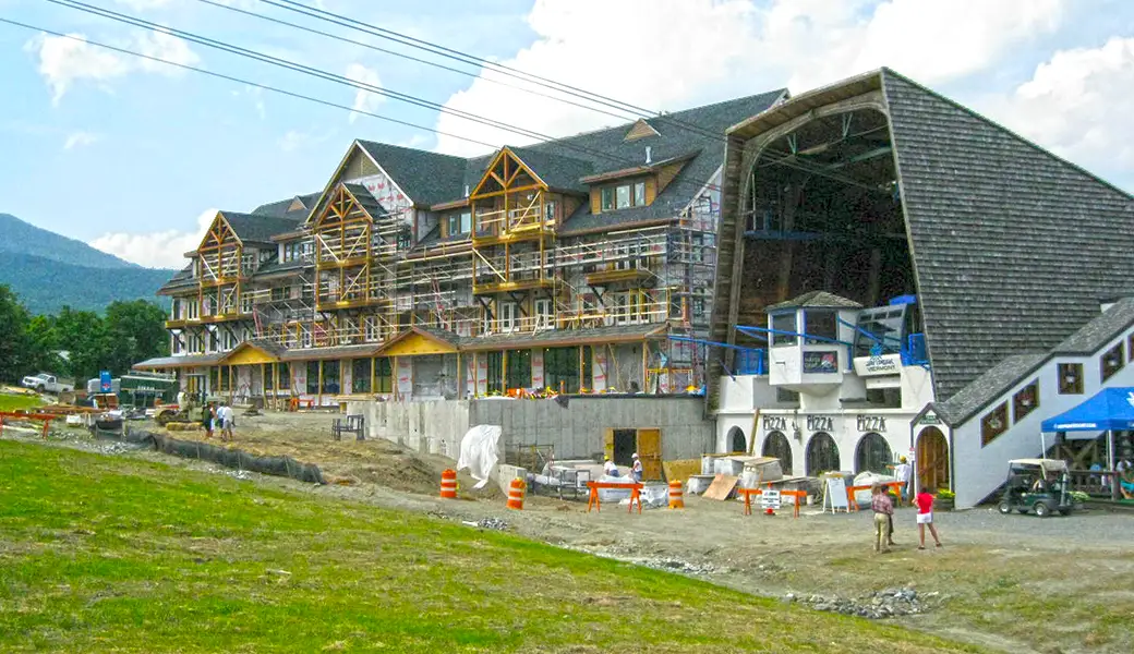 Jay Peak Tram Haus Lodge Under Construction